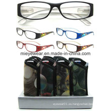 Señoras moda lentes de lectura de plástico (MRP21664)
